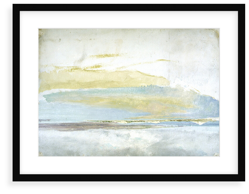 A view across Poole Harbour towards the Isle of Purbeck, with Old Harry Rocks by William Lionel Wyllie