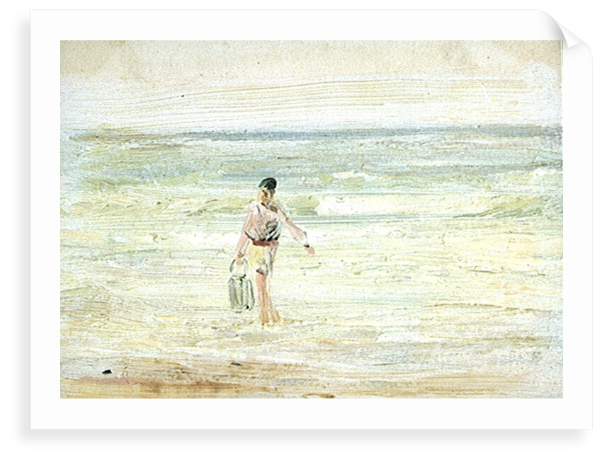 Study of a figure at the water by William Lionel Wyllie