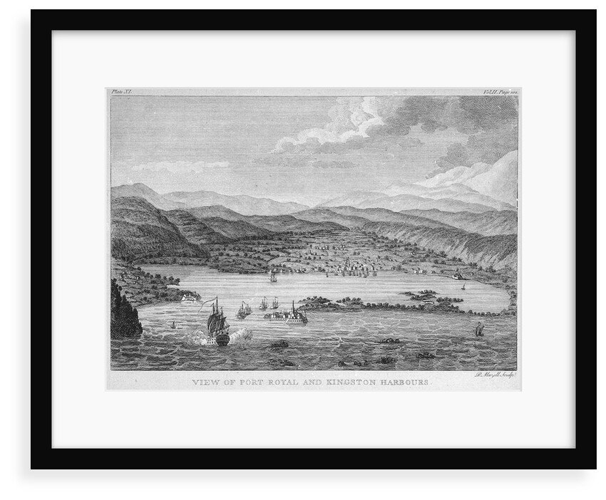 View of Port Royal and Kingston harbours by Peter Mazell