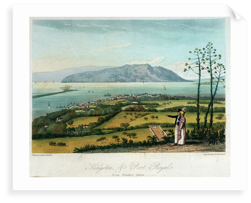 Kingston, and Port Royal from Windsor Farm by James Hakewill