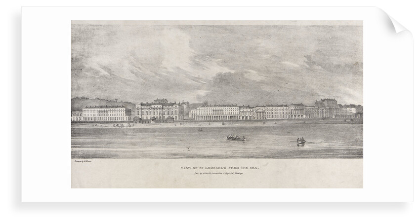 View of St Leonards from the sea by George Rowe