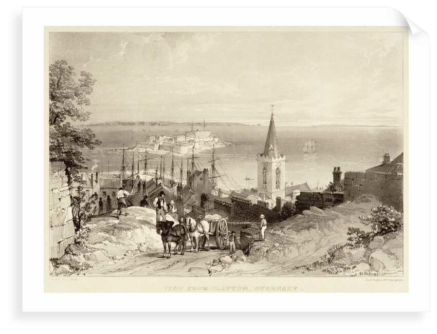 View from Clifton, Guernsey by Louis Haghe