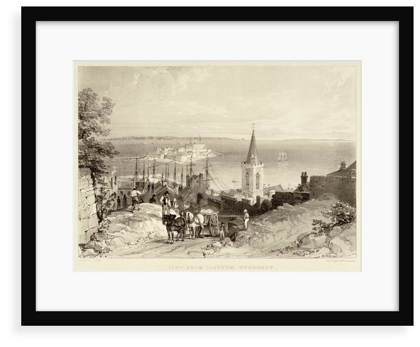 View from Clifton, Guernsey by Louis Haghe