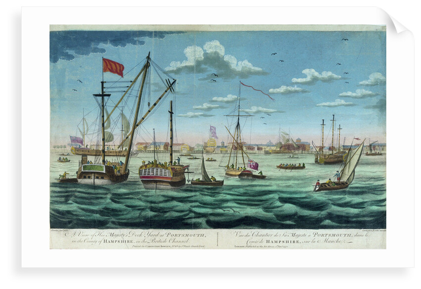 A view of His Majesty's dockyYard at Portsmouth, in the county of Hampshire, on the British Channel by John Cleveley