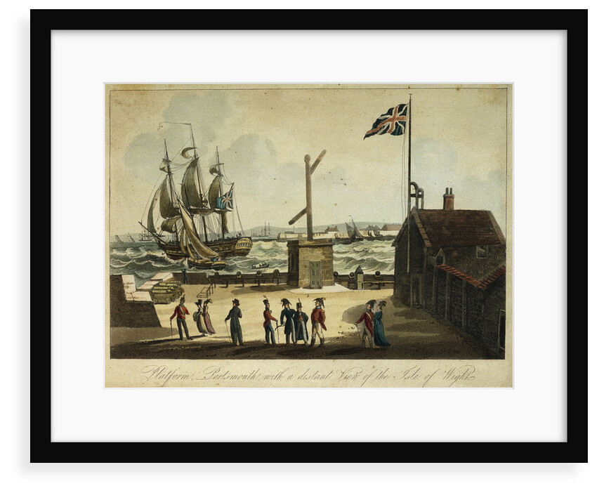 Platform, Portsmouth, with a distant view of the Isle of Wight by Heath