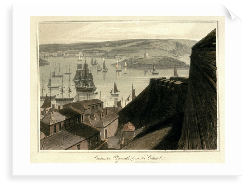 Catwater, Plymouth, from the Citadel by William Daniell