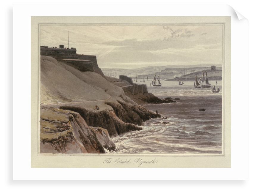 The citadel, Plymouth by William Daniell