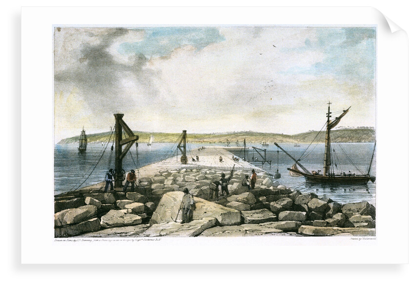 Breakwater towards the west by G.R. Sartorius