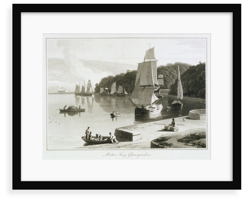 Britton Ferry, Glamorganshire by William Daniell