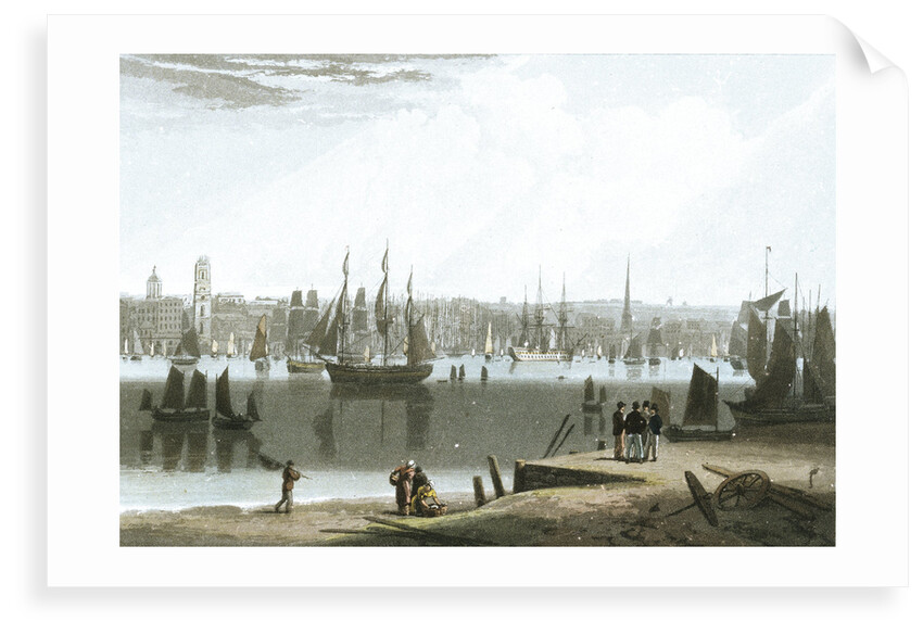 Liverpool, taken from the opposite side of the River by William Daniell