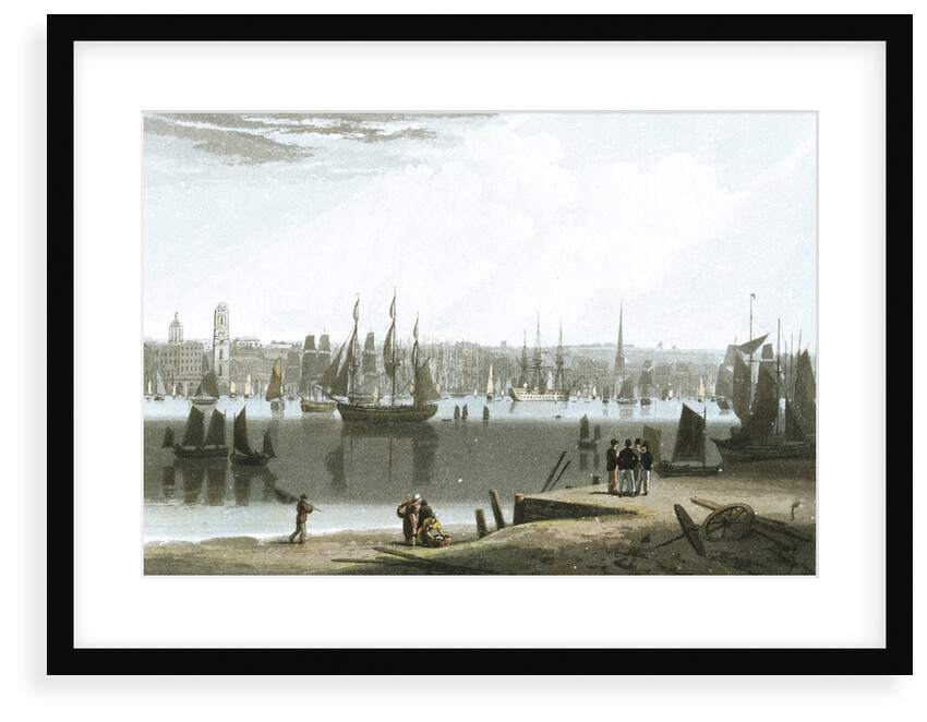 Liverpool, taken from the opposite side of the River by William Daniell