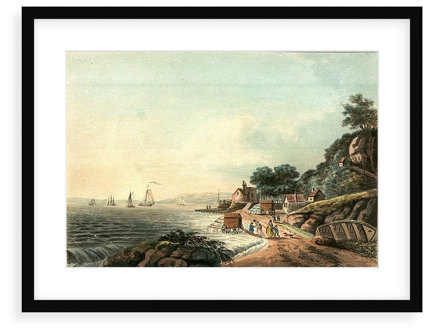View of the Castle & bathing place at Cowes by J Hassell