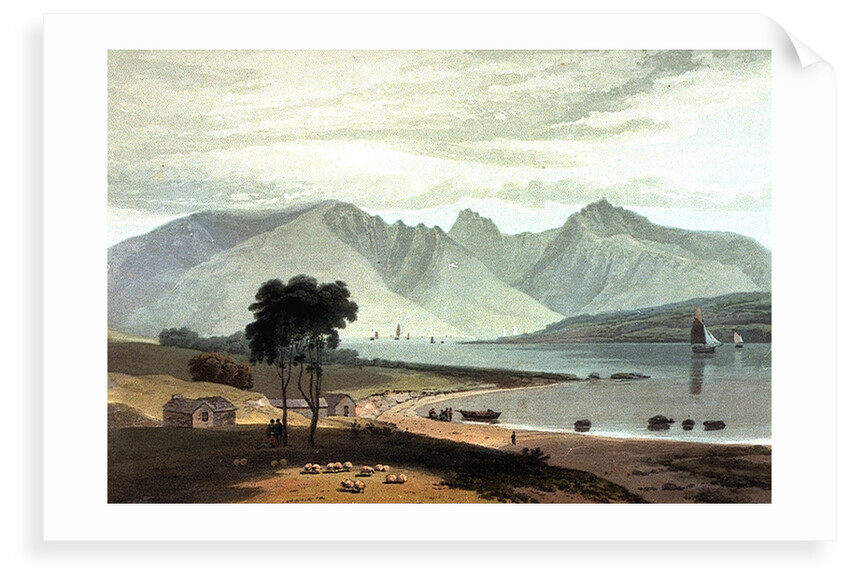 The Isle of Arran, taken near Ardrossan by William Daniell