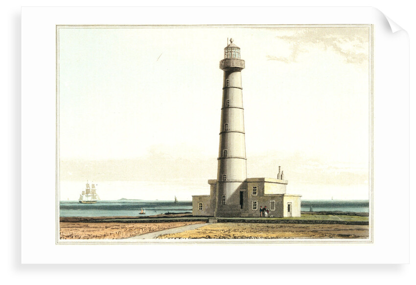 Light house on the Start, Isle of Sandy, Orkney by William Daniell