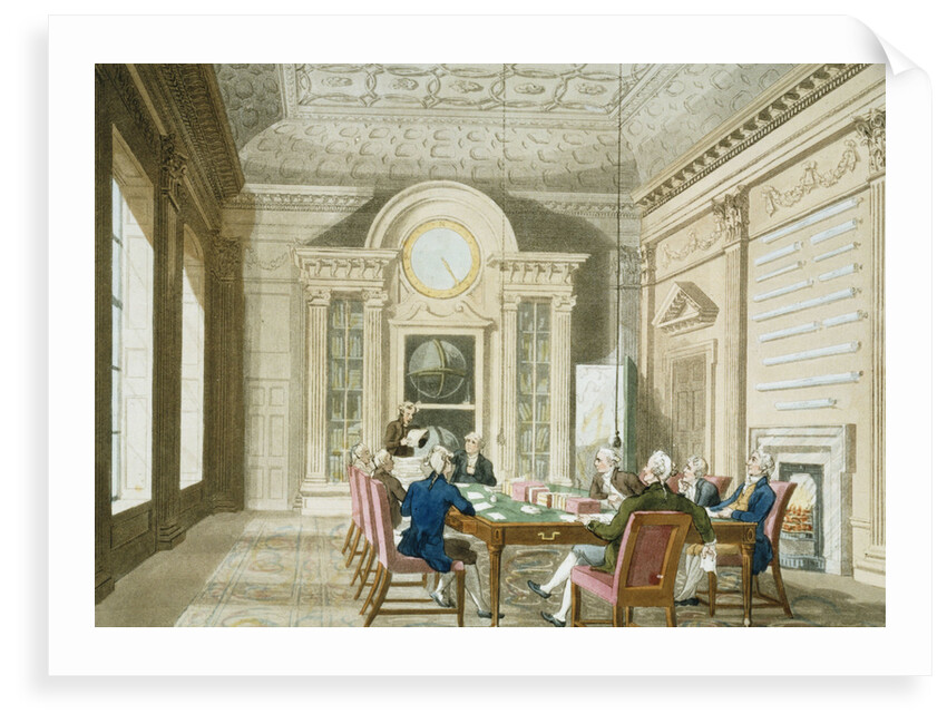 Board room of the Admiralty by Thomas Rowlandson