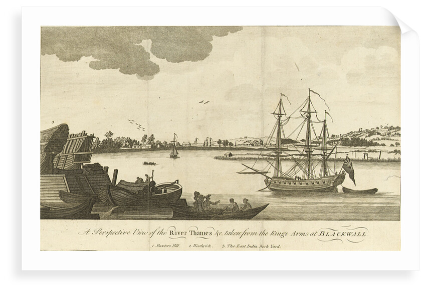 A perspective view of the river Thames by unknown