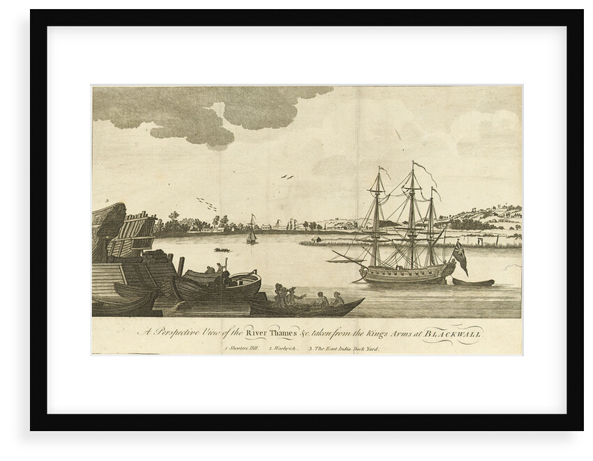 A perspective view of the river Thames by unknown