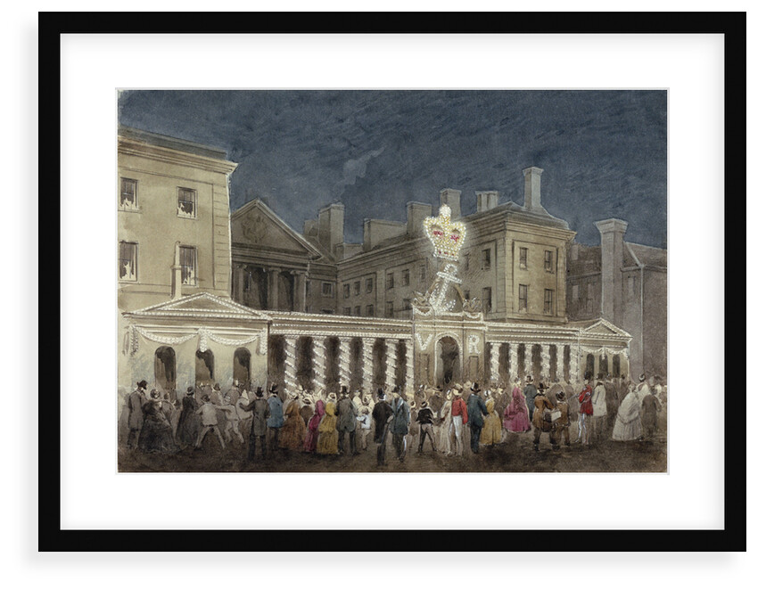 The Illumination at the Admiralty to celebrate the peace after the Crimean War by unknown