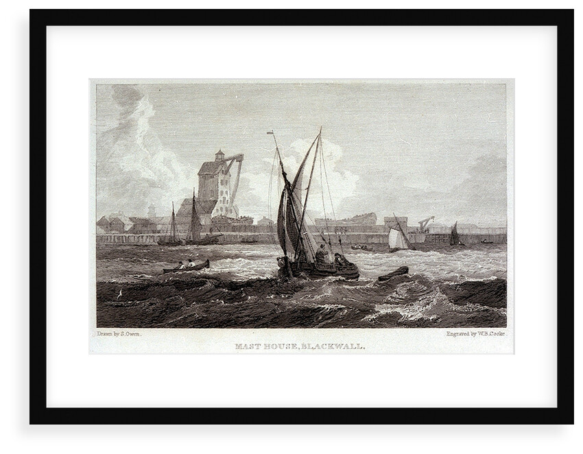 Mast House, Blackwall by William Bernard Cooke