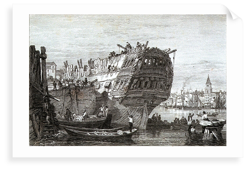 Ship Breaking opposite Wapping by Longman & Co