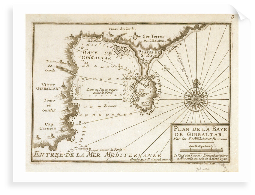 Plan of Gibraltar by P. Starckman