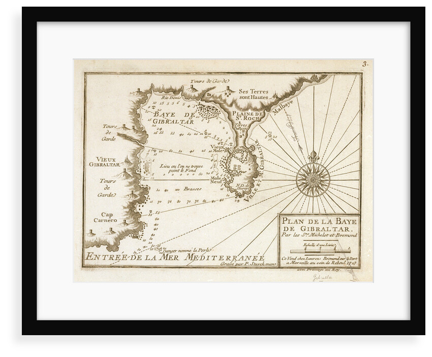 Plan of Gibraltar by P. Starckman