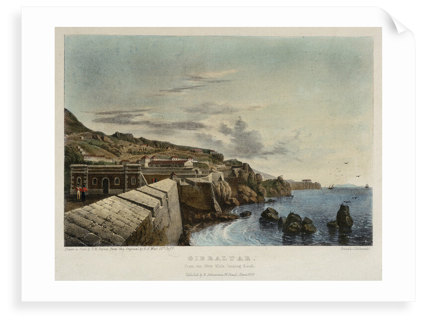Gibraltar. From the New Mole, looking south by H.A. West