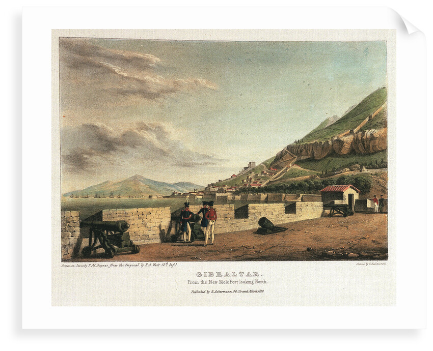 Gibraltar. From the New Mole Fort looking sorth by H.A. West