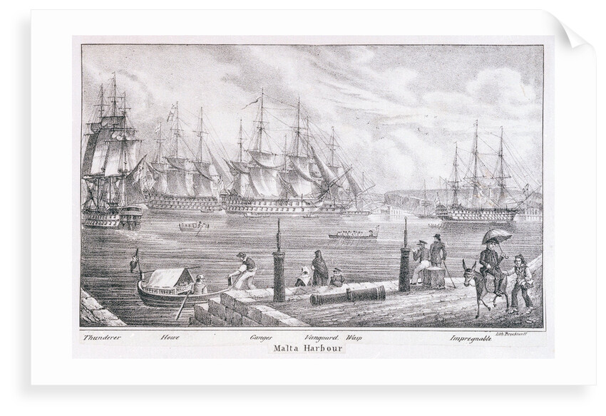 Malta Harbour by C. de Brocktorff