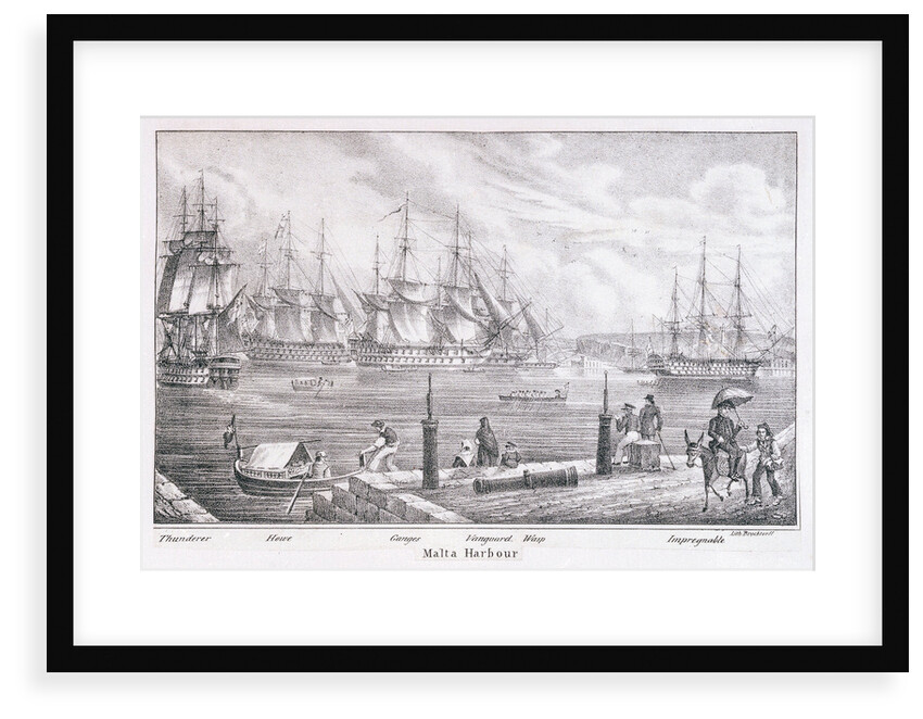Malta Harbour by C. de Brocktorff