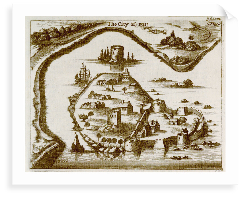 The city of Diu by Baldaeus