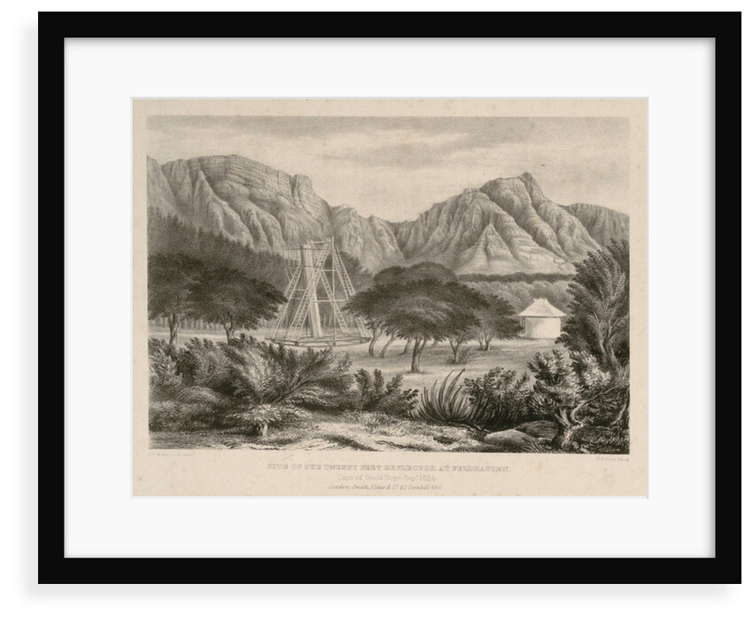 Site of the Twenty Feet Reflector at Feldhausen. Cape of Good Hope Sept 1834 by John Frederick William Herschel