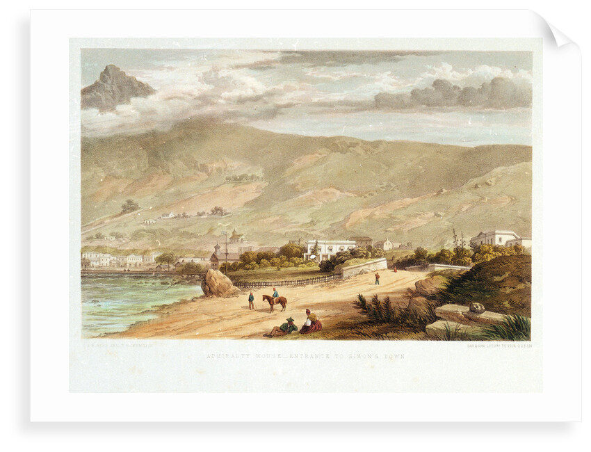 Admiralty House - Entrance to Simon's Town by Thomas William Bowler