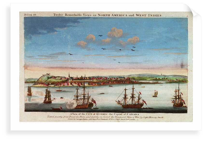 View of the city of Quebec by Carington Bowles