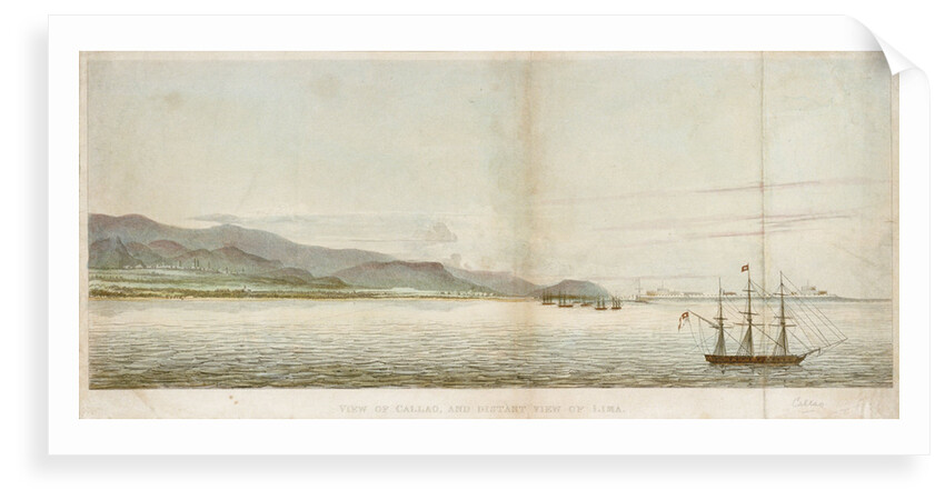 View of Callao, and distant view of Lima by unknown