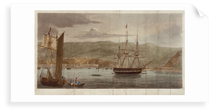 View of the harbour and town of Valparaiso by J. Searle
