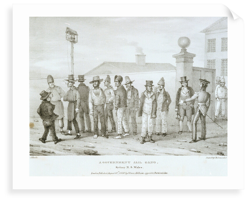A Government Jail Gang. Sydney N.S Wales by Augustus Earle