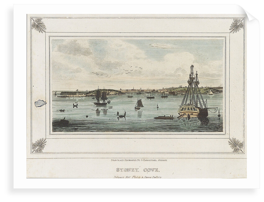 Sydney Cove. Between Fort Philip & Dawes Battery by John Wilson Carmichael