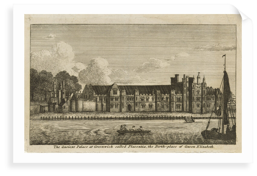 The Ancient Palace at Greenwich called Placentia, the Birth-place of Queen Elizabeth by James Basire