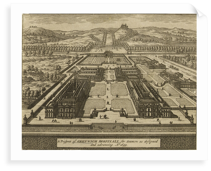 A Prospect of Greenwich Hospital for seamen by Johannes Kip