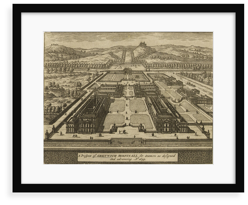 A Prospect of Greenwich Hospital for seamen by Johannes Kip