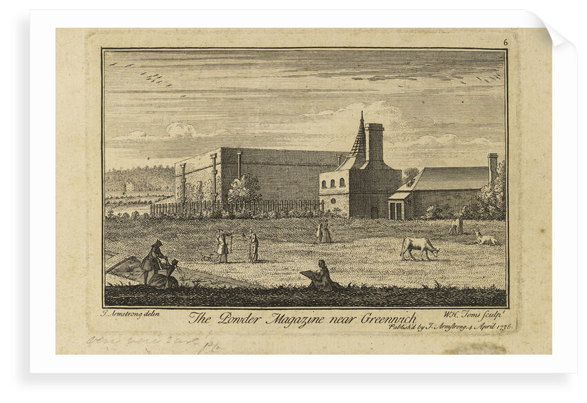 The powder magazine near Greenwich by J. Armstrong