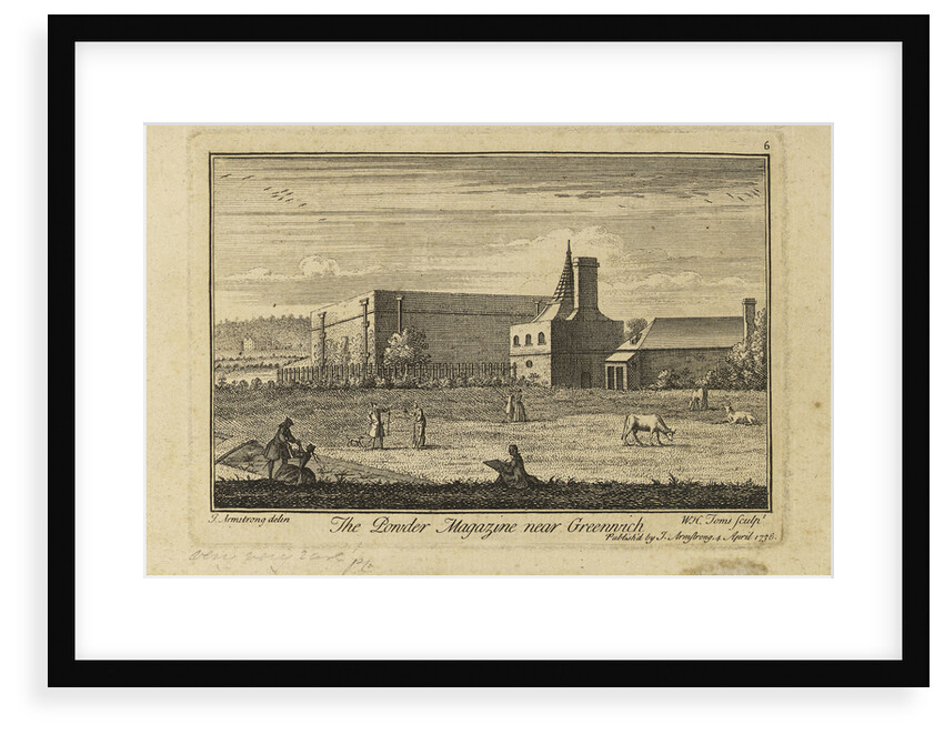 The powder magazine near Greenwich by J. Armstrong