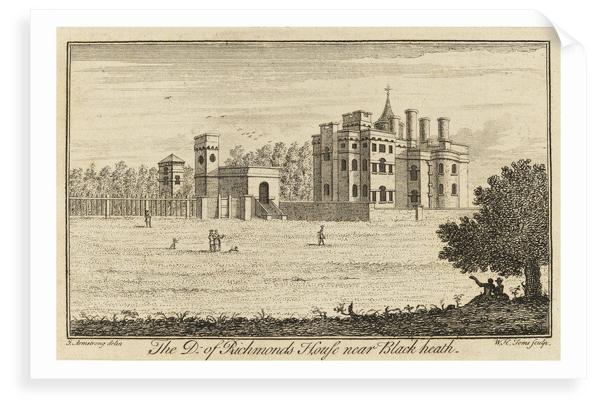 The Duke of Richmonds House near Blackheath [Vanbrugh Castle] by J.Armstrong Armstrong