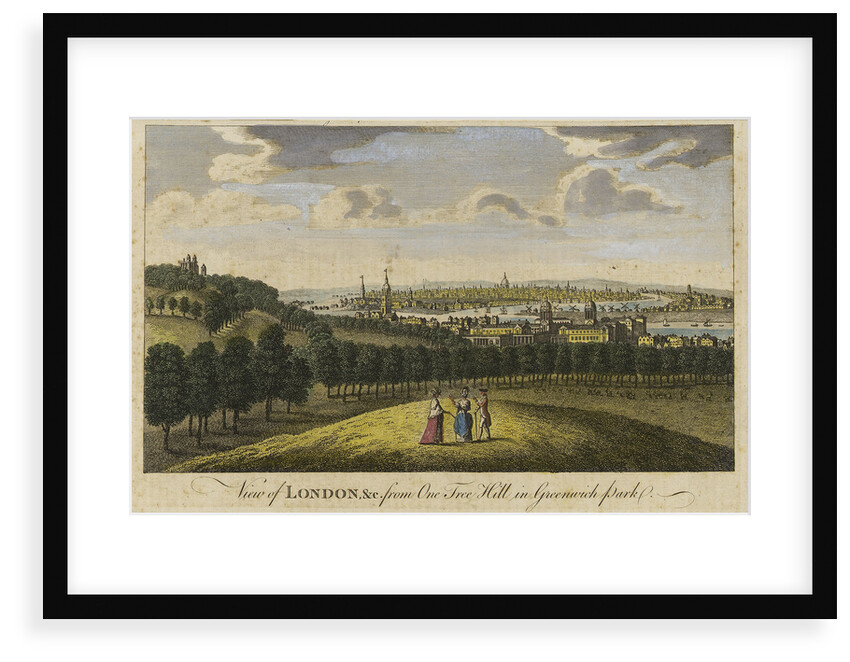 View of London, &c. from One Tree Hill in Greenwich Park by Pieter Tillemans