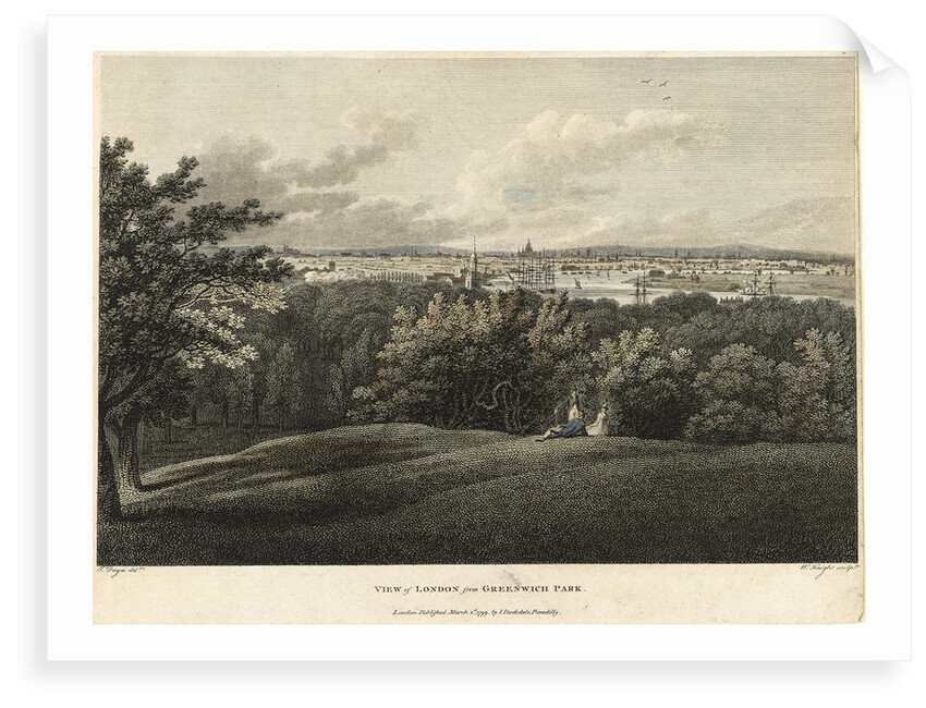 View of London from Greenwich Park by Edward Dayes