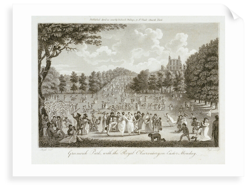 Greenwich Park, with the Royal Observatory, on Easter Monday by Pugh