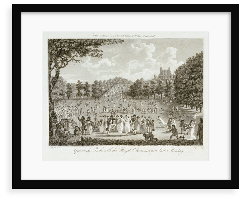 Greenwich Park, with the Royal Observatory, on Easter Monday by Pugh