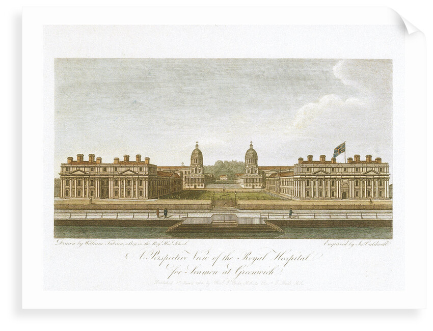 View of the Royal Hospital for Seamen at Greenwich by William Fabian