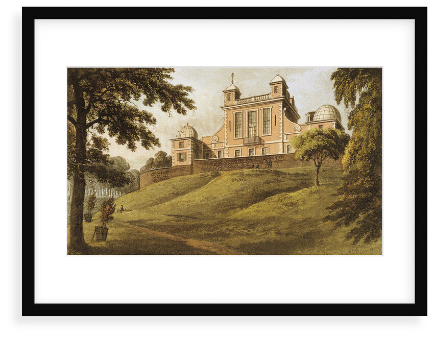 Flamsteed House (Royal Observatory, Greenwich Park) by Thomas Hosmer Shepherd